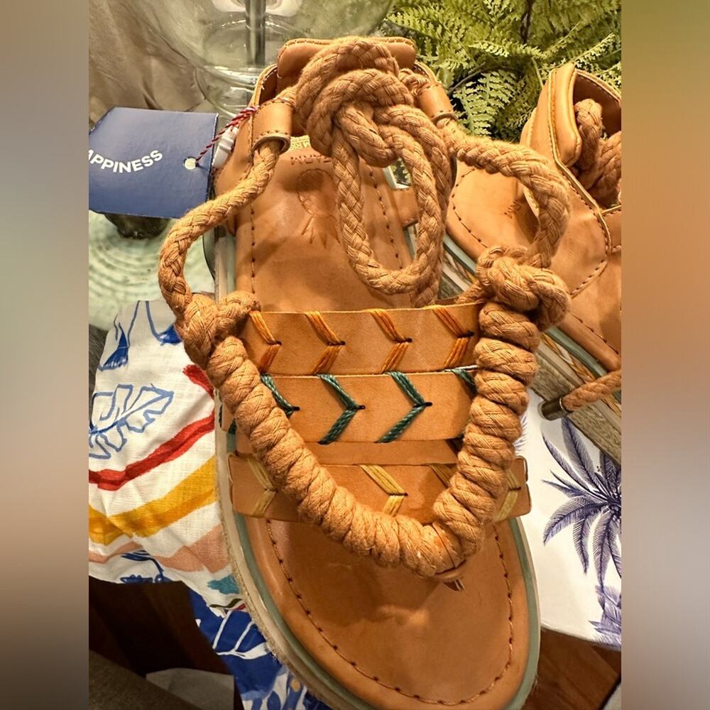 Farm Rio Sand Rope Tie Sandals - Picture 2 of 15